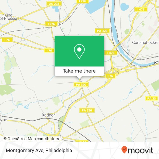 Mapa de Montgomery Ave