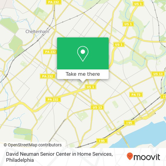 David Neuman Senior Center in Home Services map