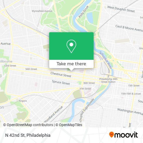 Mapa de N 42nd St
