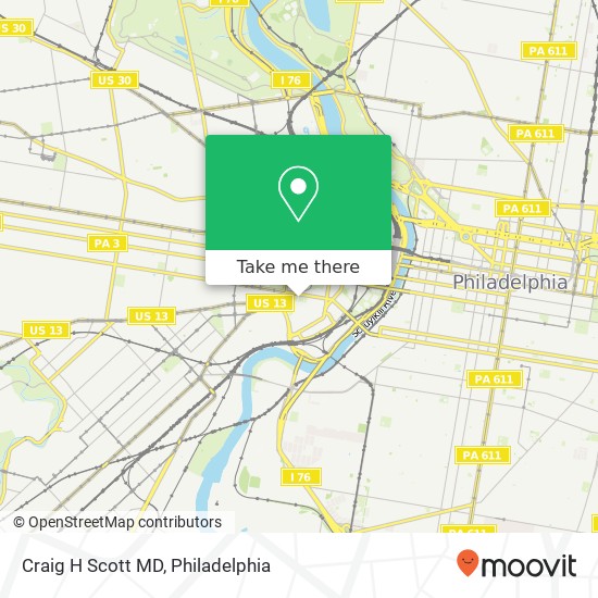 Craig H Scott MD map