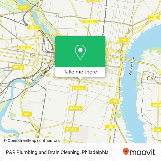 P&R Plumbing and Drain Cleaning map