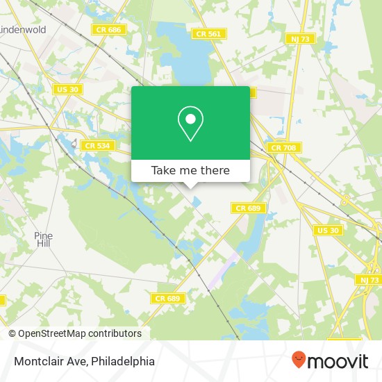 Montclair Ave map