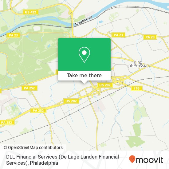 DLL Financial Services (De Lage Landen Financial Services) map