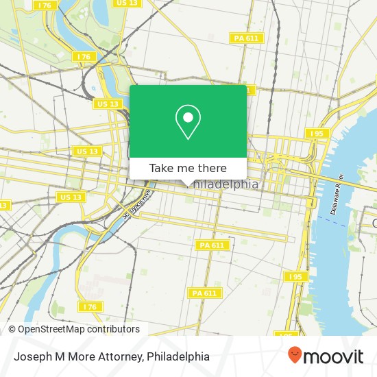 Joseph M More Attorney map