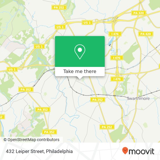 Mapa de 432 Leiper Street