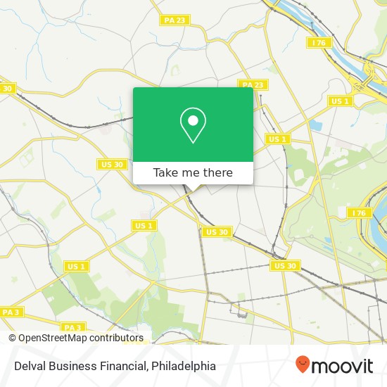 Mapa de Delval Business Financial