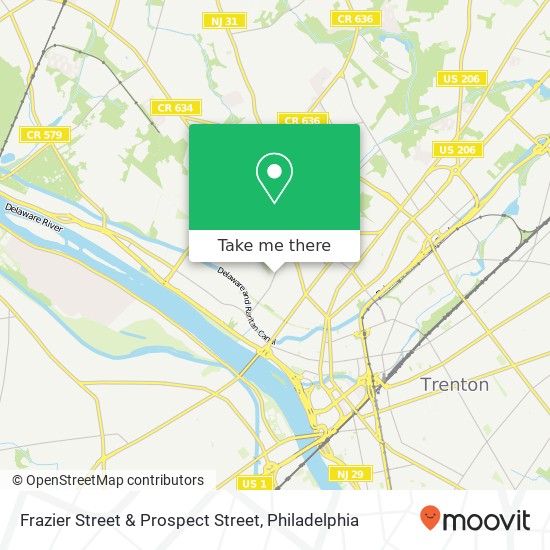 Mapa de Frazier Street & Prospect Street