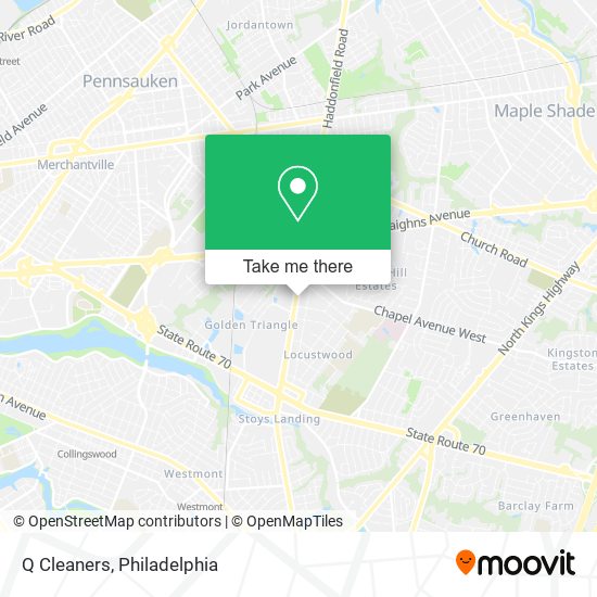 Q Cleaners map