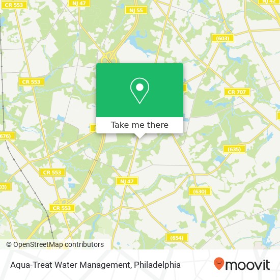 Aqua-Treat Water Management map