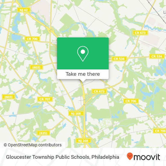 Mapa de Gloucester Township Public Schools