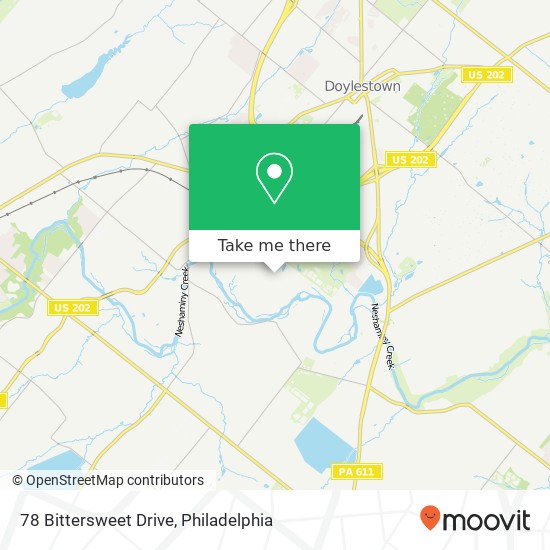 Mapa de 78 Bittersweet Drive