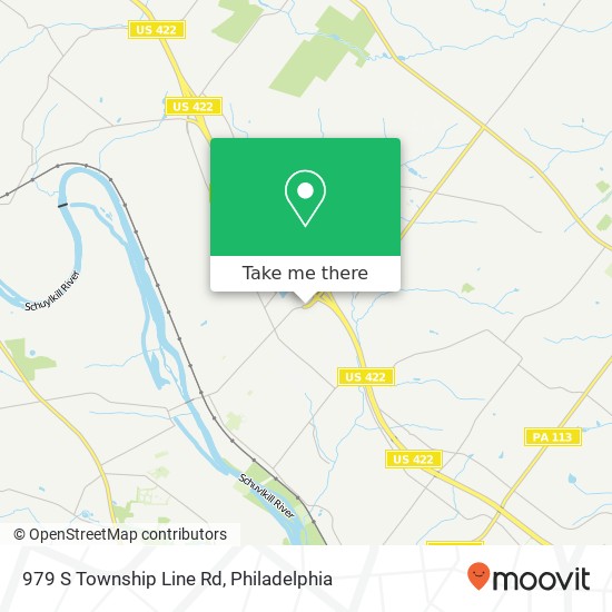 Mapa de 979 S Township Line Rd