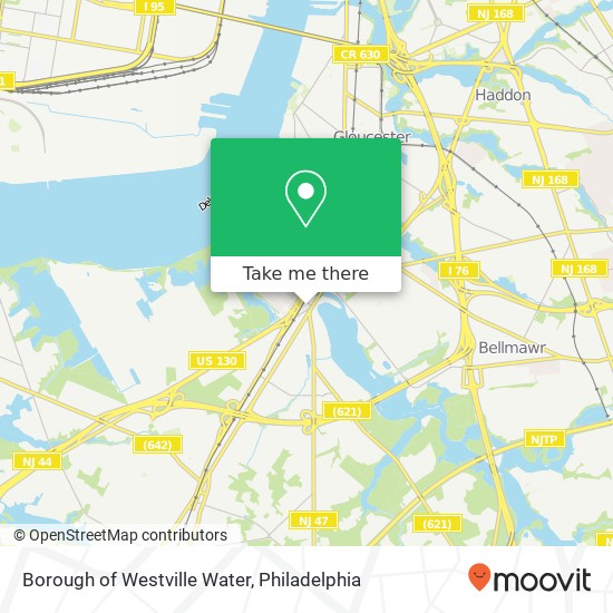 Mapa de Borough of Westville Water