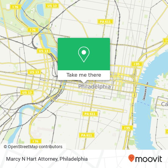 Marcy N Hart Attorney map