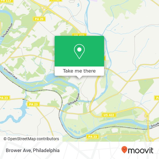 Mapa de Brower Ave