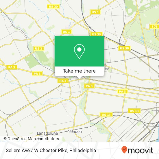 Sellers Ave / W Chester Pike map