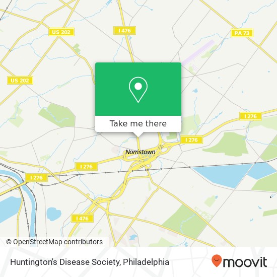 Huntington's Disease Society map