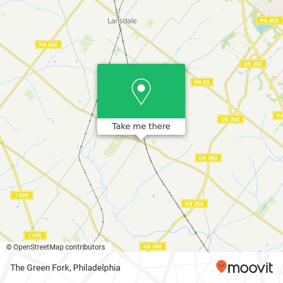 The Green Fork map