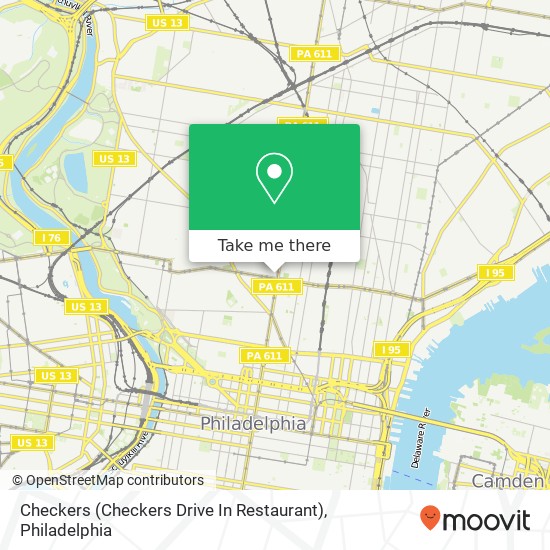 Mapa de Checkers (Checkers Drive In Restaurant)