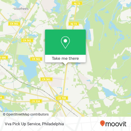 Vva Pick Up Service map