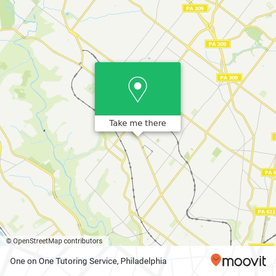 Mapa de One on One Tutoring Service