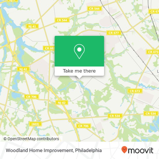 Woodland Home Improvement map