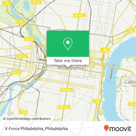 Mapa de X-Force Philadelphia