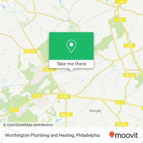 Worthington Plumbing and Heating map