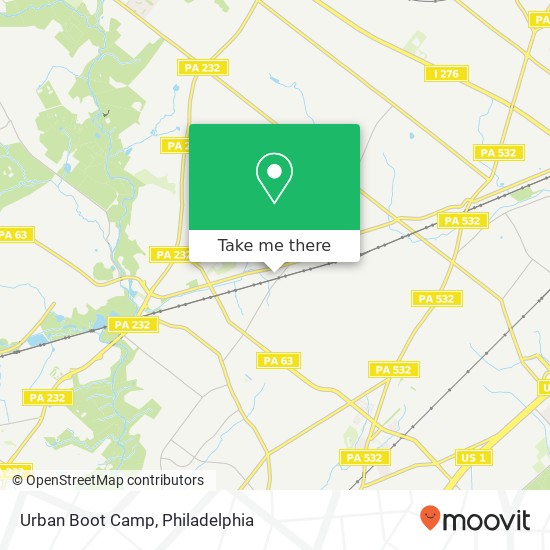 Mapa de Urban Boot Camp