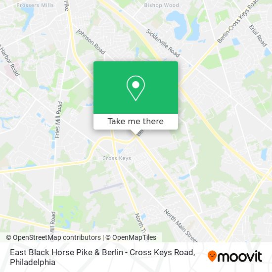 East Black Horse Pike & Berlin - Cross Keys Road map