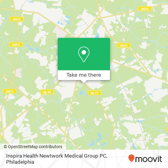 Inspira Health Newtwork Medical Group PC map