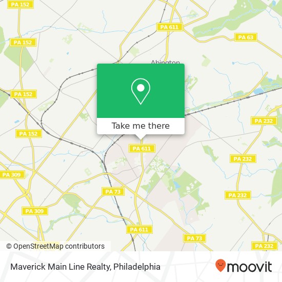 Maverick Main Line Realty map