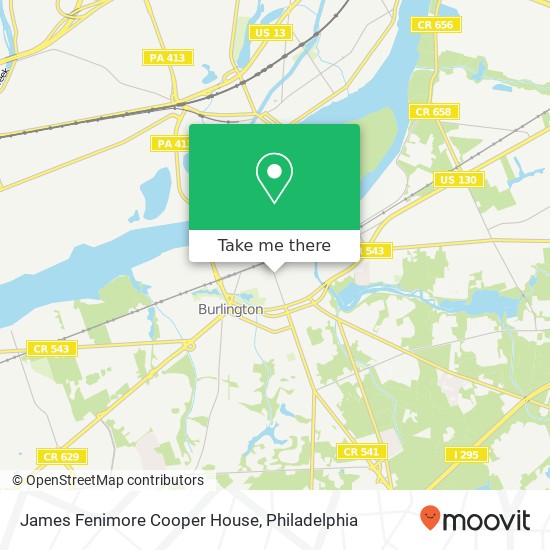 James Fenimore Cooper House map