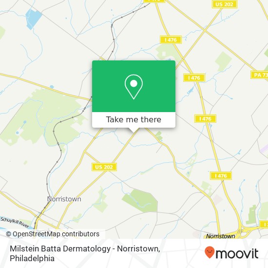 Mapa de Milstein Batta Dermatology - Norristown
