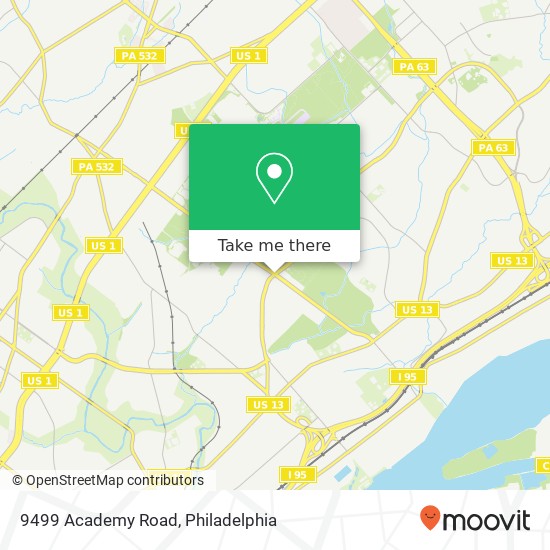 Mapa de 9499 Academy Road