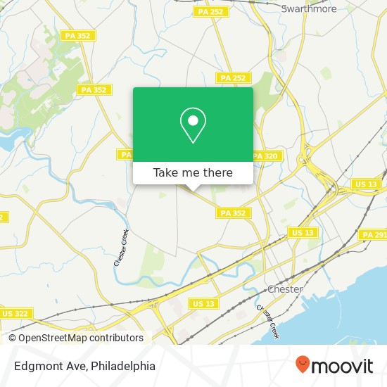 Mapa de Edgmont Ave