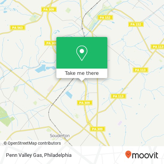 Penn Valley Gas map