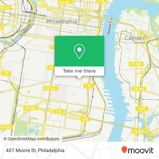 407 Moore St map