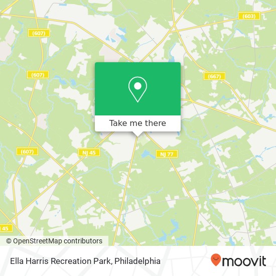 Ella Harris Recreation Park map
