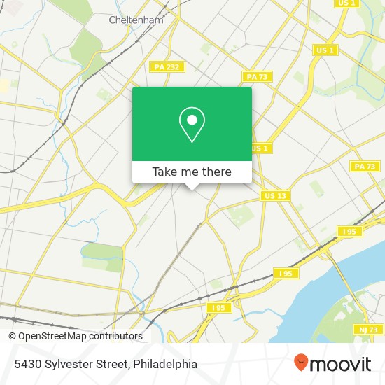 5430 Sylvester Street map