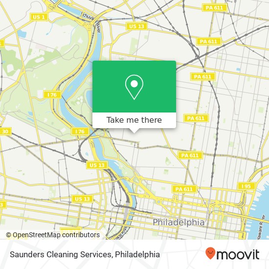 Saunders Cleaning Services map