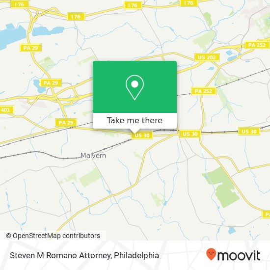 Steven M Romano Attorney map