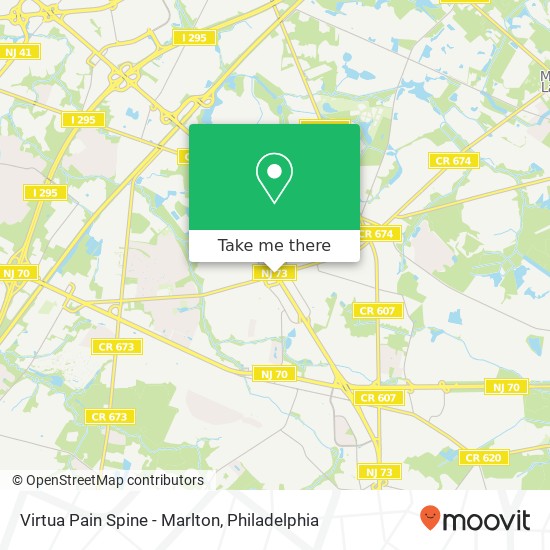 Virtua Pain Spine - Marlton map