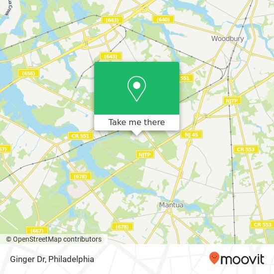 Ginger Dr map