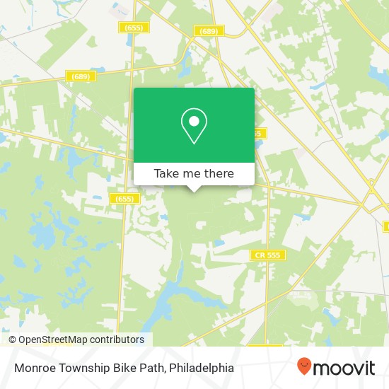 Monroe Township Bike Path map