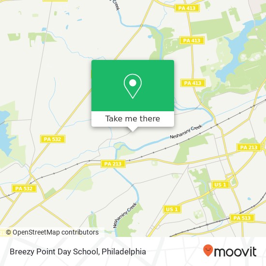 Breezy Point Day School map