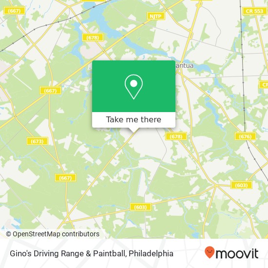 Mapa de Gino's Driving Range & Paintball