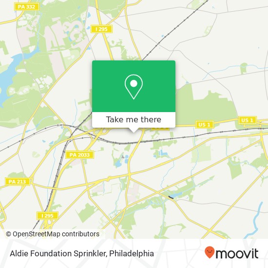 Mapa de Aldie Foundation Sprinkler