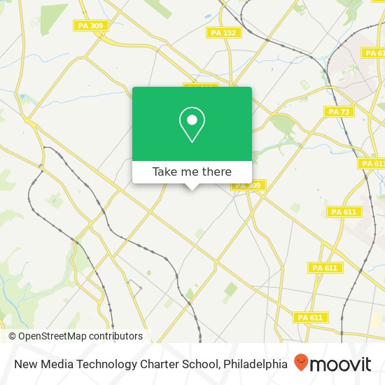 New Media Technology Charter School map