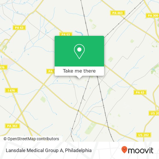 Mapa de Lansdale Medical Group A